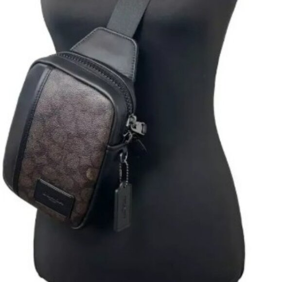 Coach Edge L Pack Backpack Sling Bag Black Walnut (CW347) - Picture 1 of 4